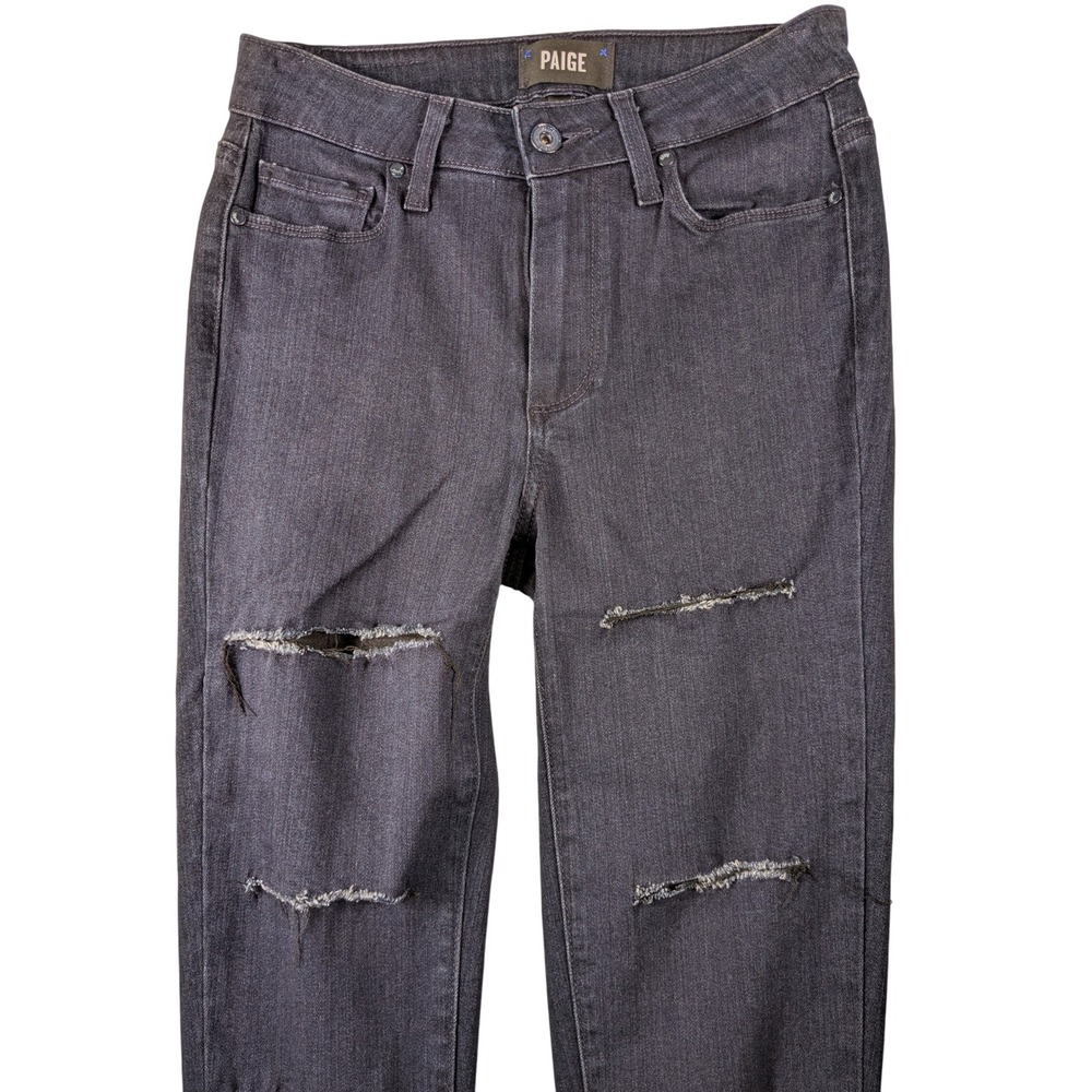 PAIGE Women's High Rise Leggy‎ Ultra Skinny Distressed Jeans Size 25x35SA